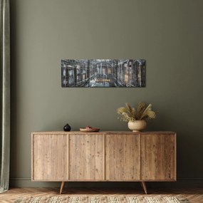 Egy régi épület belsejének képe (órával) (90x30 cm)