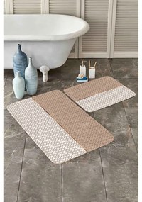 Bézs fürdőszobai kilépő szett 2 db-os 60x100 cm – Mila Home