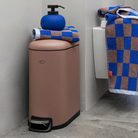 Kék-barna organikus pamut törölköző szett 2 db-os 40x55 cm Retro – Mette Ditmer Denmark
