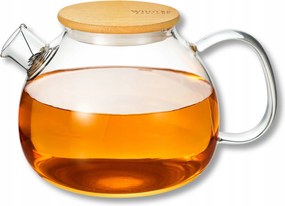 Üveg teáskanna, főzéshez, szűrővel, fedővel, 1,5L Wilmax