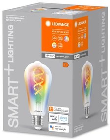 LED RGBW Dimmelhető izzó SMART+ E27/4,8W/230V 2700-6500K Wi-Fi - Ledvance