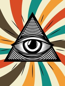 FĂ©m poszter szĂnes full print Retro