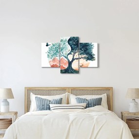 Kép – Akvarellfa tele élettel (90x60 cm)