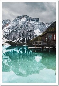 Poszterek keretben 40x60 Fa házikó a hegyekben