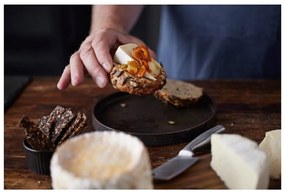 Fa vágódeszka tartozékokkal szeleteléshez 22x38 cm – Holm