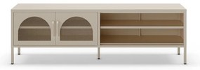 Krémszínű TV-állvány 160x50 cm Diora – Marckeric