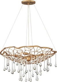 ELSTEAD QN-LAGUNA-4P LAGUNA Glamour Függesztett Lámpa Csiszolt Arany E14 IP20