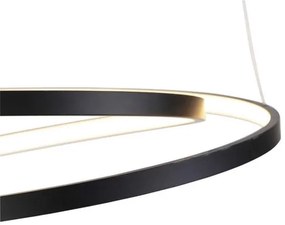 Paul Neuhaus 2472-18 - LED Dimmelhető csillár zsinóron ROMAN LED/30W/230V fekete