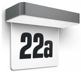 Steinel 065935 - LED napelemes házszám LED/0,07W 2000 mAh IP44 antracit