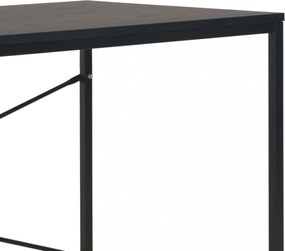 Fekete számítógépasztal 120 x 60 x 70 cm