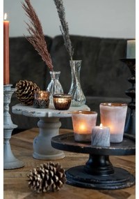 Antikolt szürke fa talpas tortaállvány