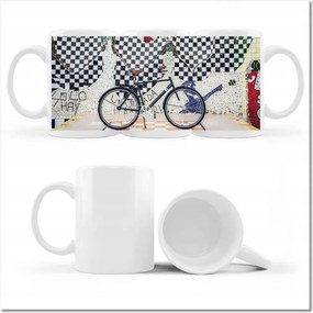 Fényképes bögre Kerékpárok Két kerék