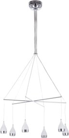 ITALUX AD16024-6A-CH TELESTO Többágú Függesztett Lámpa Króm LED IP20