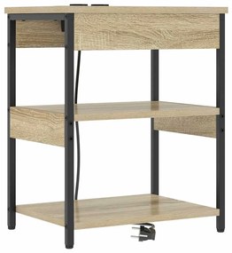 Éjjeli Szekrények 2 pcs sonoma tölgy 41 x 31 x 51 cm Faanyag