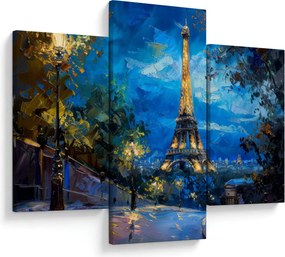 Kép - Olajfestmény az Eiffel-toronyról (90x60 cm)