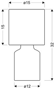 Asztali lámpa INER 1xE14/40W/230V barna