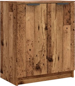 vidaXL antik fa színű szerelt fa cipőszekrény 59 x 35 x 70 cm