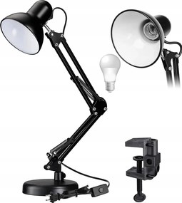 E27 Rajzlámpa Asztali lámpa Állítható Iskolai Led Éjjeli lámpa E27