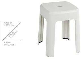 WENKO 22160100 - Zsámoly ALASKA 37x45,5 cm fehér