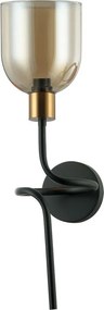 Fali Lámpa Fekete Servio ITALUX-WL-66892-1A-BK-AMB
