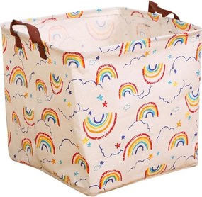 RAINBOW rózsaszín  játékkosár