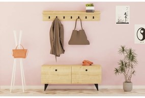 Fali akasztó cipővel Rupa Oak