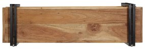 fali polc 110x33x45 cm tömör fa akácfa