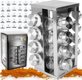 Fűszertartó Állvány Forgatható +fűszer Matricák Rendszerező