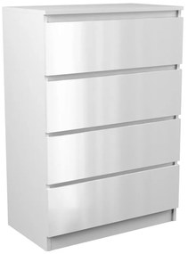 Thirassia M4 fiókos szekrény, fényes fehér