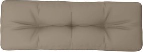 vidaXL tópszínű szövet raklappárna 120 x 40 x 12 cm