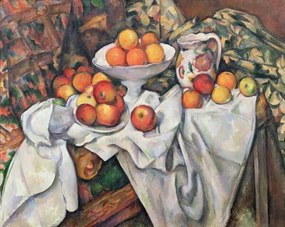 Reprodukció Apples and Oranges, Cezanne, Paul