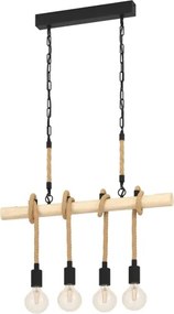 Eglo 43318 - Láncos csillár YOUNGSTOWN 4xE27/40W/230V