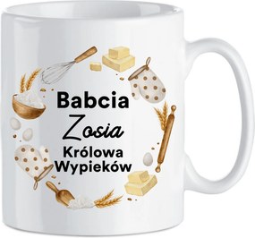 Kerámia bögre Ajándék Nagymama napja Nagymama (Név) Sütemények királynője