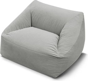 Világosszürke kordbársony babzsákfotel Lilibet – Bobochic Paris