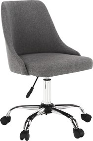 Irodai szék, szürke/króm, EDIZ