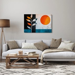 Kép - Növény és nap absztrakciója (90x60 cm)