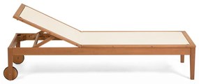 Caterin bézs eukaliptuszfa kerti napozóágy - Kave Home