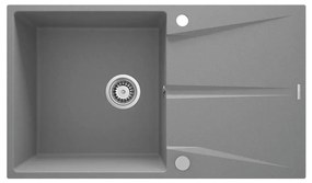 Deante ZRC_S11A - Mosogató CORIO 50x86 cm gránit/fémes szürke