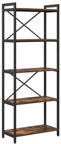 Könyvszekrény Füstölt tölgy 60 x 30 x 153 cm Faanyag