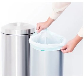 Matt ezüstszínű acél szemetes 30 l Flame Guard – Brabantia