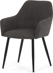 Étkezőszék szürke kordbársony kárpittal – DCH-V4009 GREY6