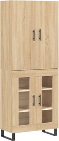 vidaXL sonoma tölgy szerelt fa magasszekrény 69,5 x 34 x 180 cm
