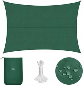 Napvitorla Napellenző Szőnyeg Napellenző 200 x 400 Zöld