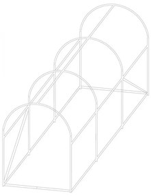 Home &amp; Garden Fóliasátor 200 x 350 cm (7 m2) fehér