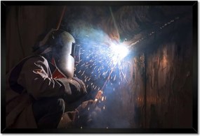 Poszterek keretben 60x40 Hegesztő szikrahegesztő