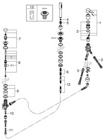 GROHE 19965001 - LINEARE háromlyukú kádcsaptelep, fényes króm