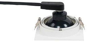 Négyzetes beépített reflektor fehér állítható - Chuck 111