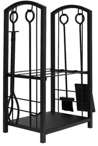 Wood stand with accessories PK011