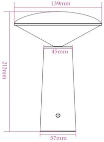 Lucide 02807/04/30 -LED Dimmelhető lámpa JIVE LED/3W/3,7V 3000/6500K IP44 fekete
