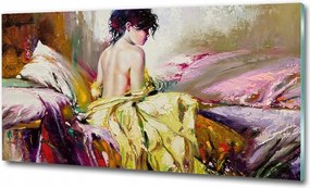 Fotótapéta üvegfalra Félmeztelen nő 100x70